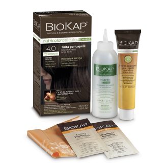   Biokap nutricolor rapid tartós hajfesték nr 4.0 natural brown 135 ml