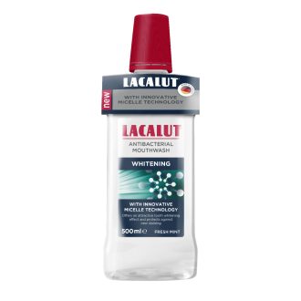   Lacalut antibakterális, micellás szájvíz whitening 500 ml