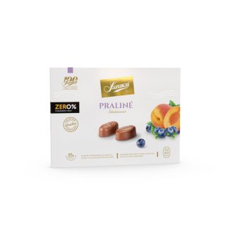   Szerencsi zero praliné áfonya és sárgabarack töltött maltitos tejcsokoládé 105 g