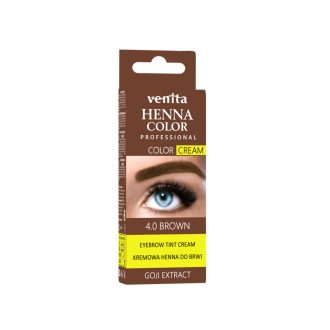   Henna Color tartós szempilla és szemöldök krémfesték középbarna goji bogyóval 15 g