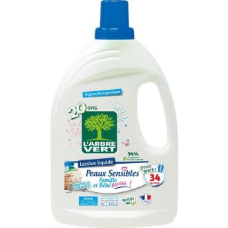   Larbre vert folyékony mosószer érzékeny bőrre a családnak és a babának 1530 ml