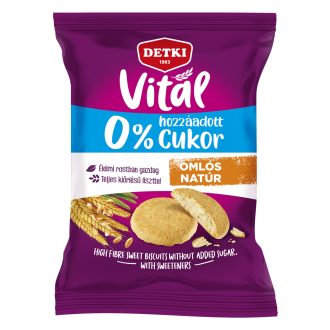 Detki omlós keksz édes hozzáadott cukor nélkül 180 g