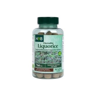 H&B édesgyökér rágótabletta 760mg 60 db
