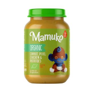   MAMUKO BIO RÉPA, BORSÓ, BURGONYA CSIRKEHÚSSAL, BABÁKNAK 6 HÓNAPOS KORTÓL 190 G