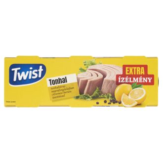   Twist tonhaltörzs növényi olajban citromos-borsos ízesítéssel 3x80g 240 g