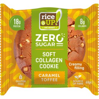 Rice Up zero kollagén, protein keksz karamell ízű 60 g