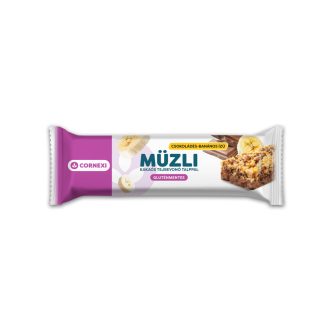   Cornexi gluténmentes müzliszelet csokoládés- banános, kakaós tejbevonó talppal 25 g