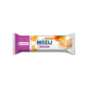   Cornexi gluténmentes müzliszelet sárgabarackos, joghurtos tejbevonó talppal 25 g