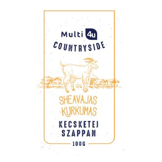   Multi 4u countryside kecsketej szappan sheavajas-kurkumás 100 g