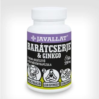 Javallat barátcserje és ginkgo kapszula 60 db