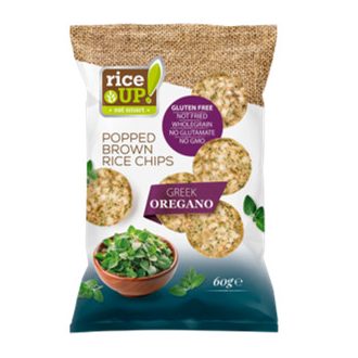 Rice Up barna rizs chips greek oregano ízű 60 g