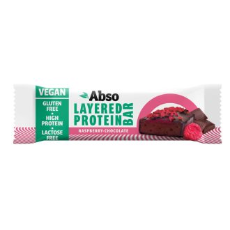   Absorice layered protein bar málnás-csokoládés ízű vegán fehérjeszelet 50 g