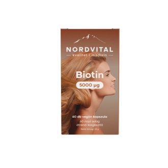 Nordvital biotin (b7-vitamin) vegán kapszula 60 db