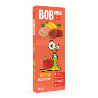   Bob Snail gyümölcstekercs trópusi gyümölcsök (mangó, datolyaszilva, guava) 30 g