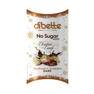   Dibette nas töltött étcsokoládé szaloncukor édesítőszerrel (mogyoró ízű krém, mandulaízű krém) 250 g