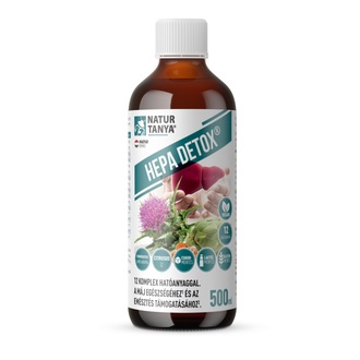 Natur Tanya® Hepa Detox 500 ml – Komplex folyékony formula a máj és az emésztés támogatására