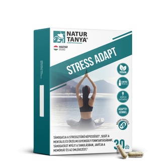 Natur Tanya® Stress Adapt kapszula 30 db–Adaptogén gyógynövények a stressztűrő képesség támogatására